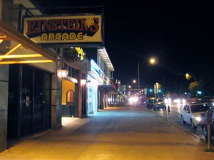 Einstein's Arcade on Guadalupe St. in Austin, Texas, now closed.